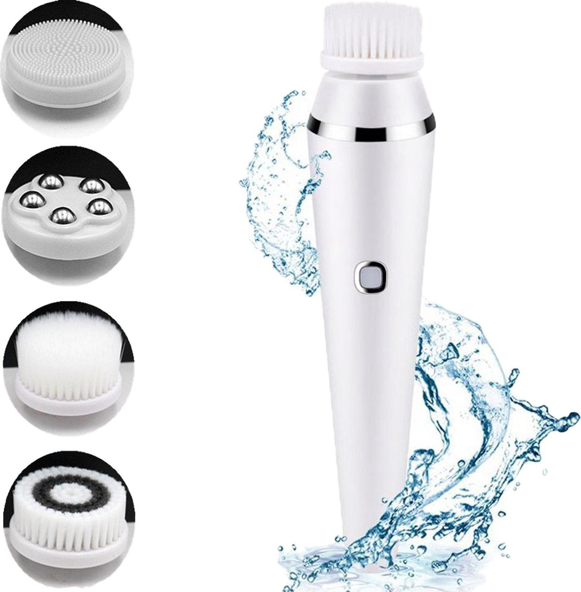 4-in-1 Elektrische Gezichtsreinigingsborstel - Elektrische Gezichtsreiniger - Gezichtsmassage - Waterproof - 3 Snelheden