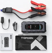 Topdon V1500 Jumpstarter | Accubooster | 8L benzine 6L Diesel | Powerbank | flaslight