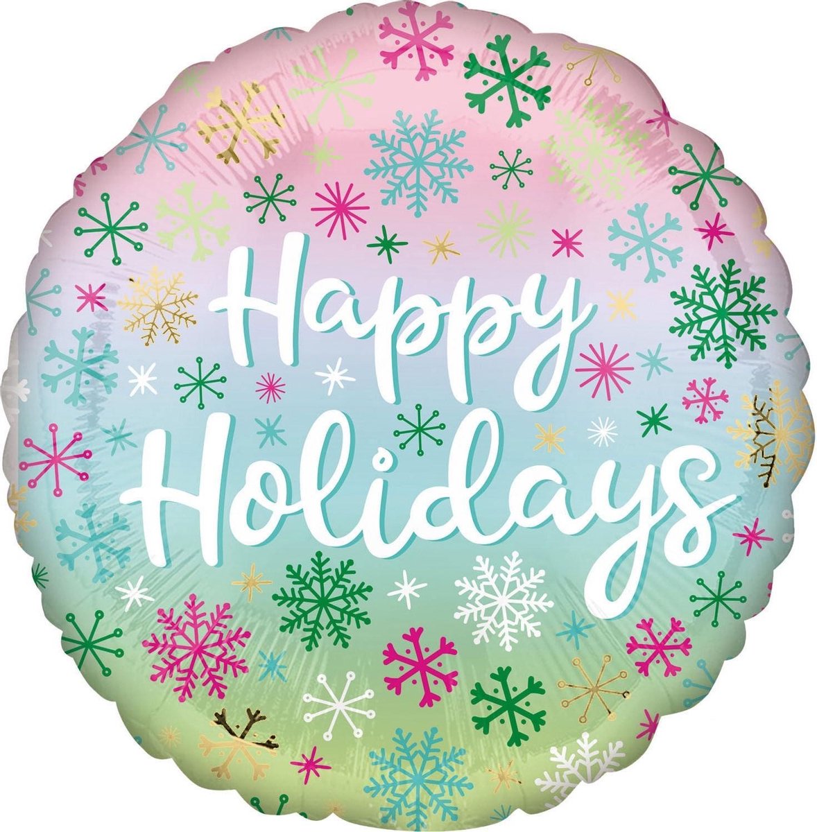 Anagram Folieballon Happy Holiday 43 Cm Roze/blauw/groen
