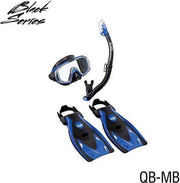 Tusa Visio Tri-Ex Travel snorkelset Blauw L 41-46