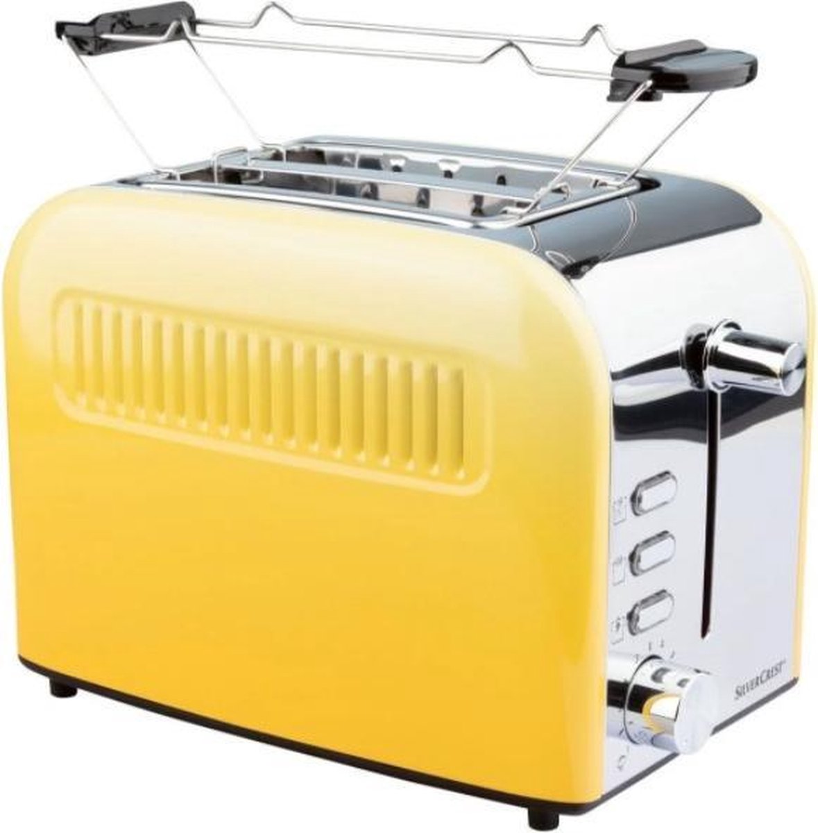 SILVERCREST® Broodrooster Geel - 920 W - 6 Standen - Ontdooi en opwarm functie en stopfunctie