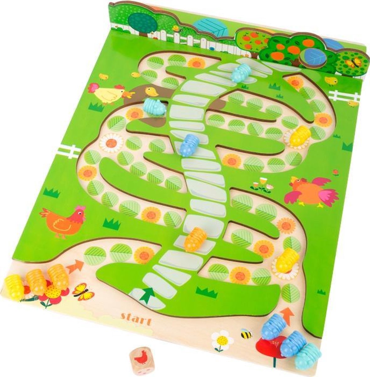 Small Foot Houten 2-in-1 Spel Rupsen 40 Cm