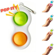 Premium Simple Dimple Fidget Toy | Pop It / Fidget Pad | Tik Tok Simpl Dimpl Fidget | Oranje-Groen