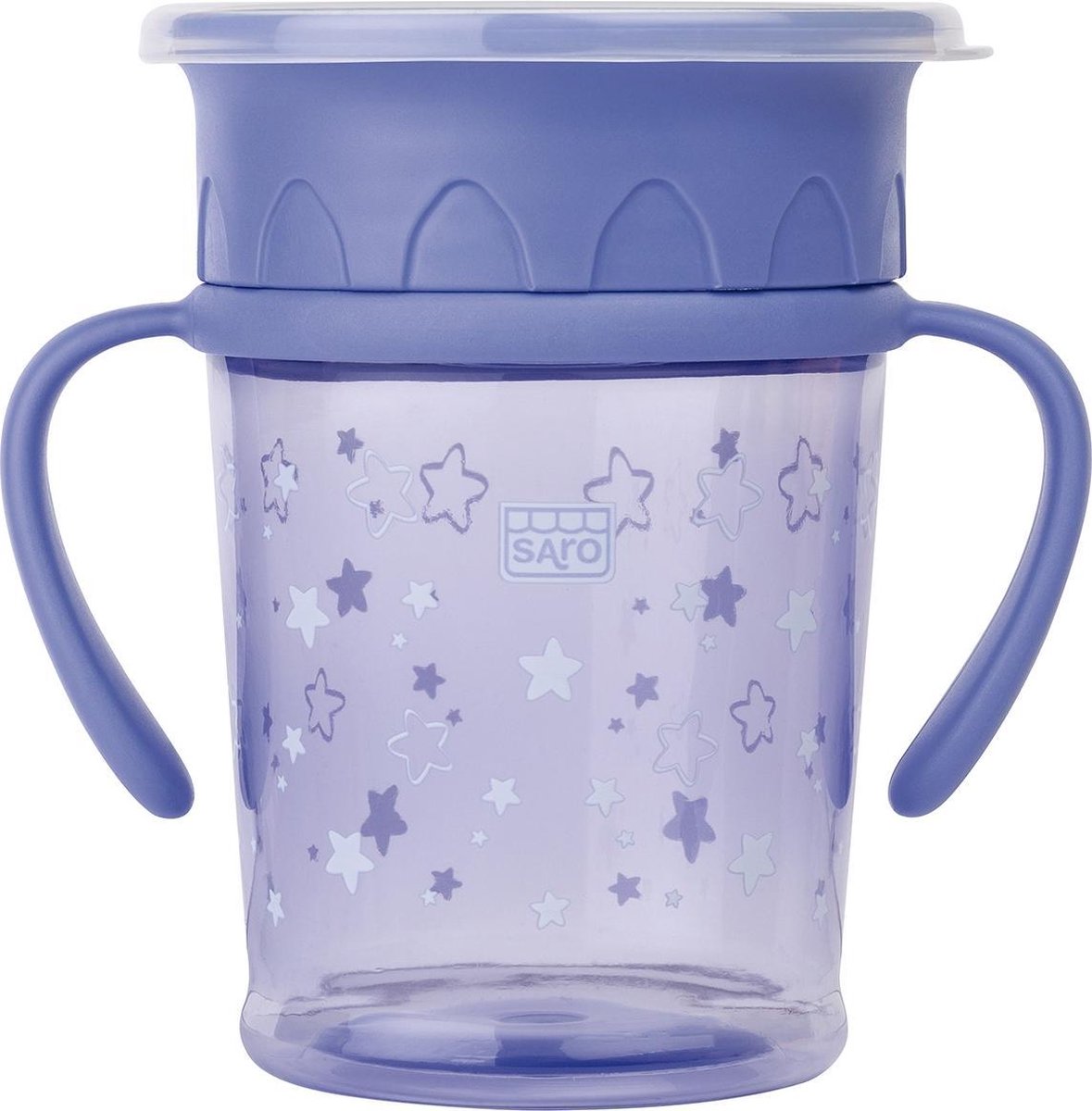 Saro Drinkbeker 360° Anti-mors Amazing Cup Met Handvat Paars
