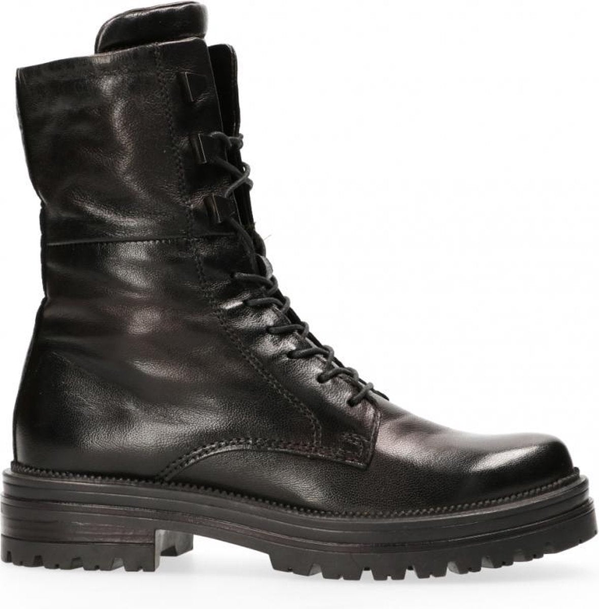 Van Dalen  - Veterboot Leer - Womens - Black - 41
