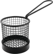 Olympia zwart fritesmandje met handvat