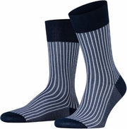 FALKE Oxford Stripe Sokken Heren 13379 - Meerkleurig 6150 atlantic Heren - 43-44