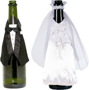 Amscan Kleertjes Champagneflessen Bruid En Bruidegom - 2 stuks