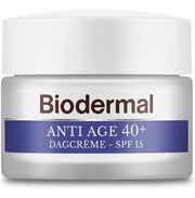 Biodermal Anti Age dagcreme 40+ - Dagcrème met SPF15 tegen huidveroudering - Anti rimpel creme vrouwen -  SPF15 - 50ml