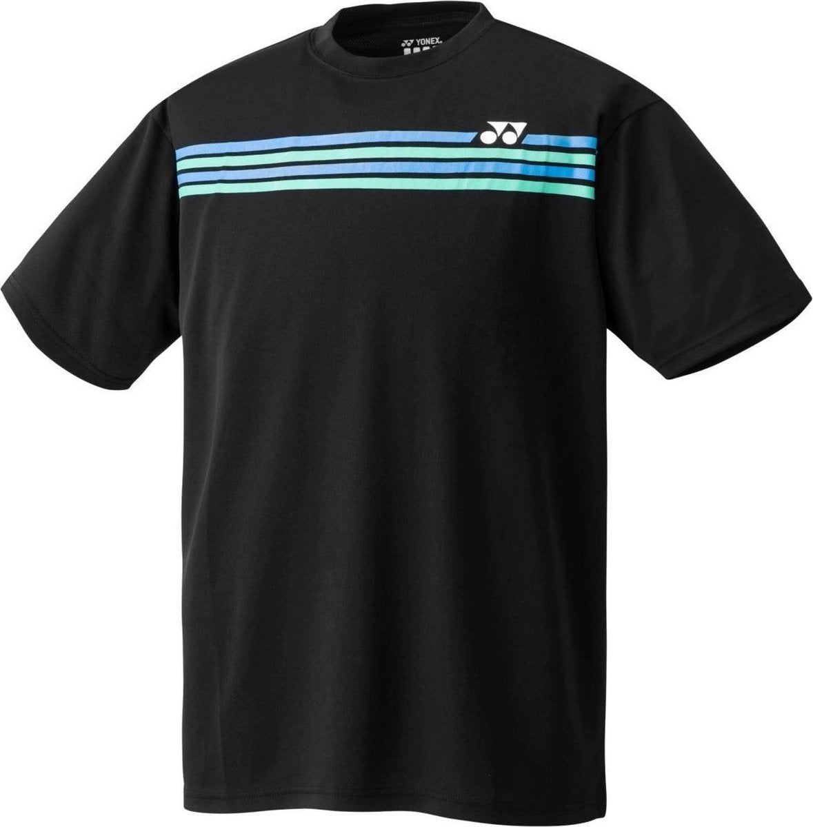 Yonex Tennisshirt Team Shirt Zwart Heren Maat Xxl