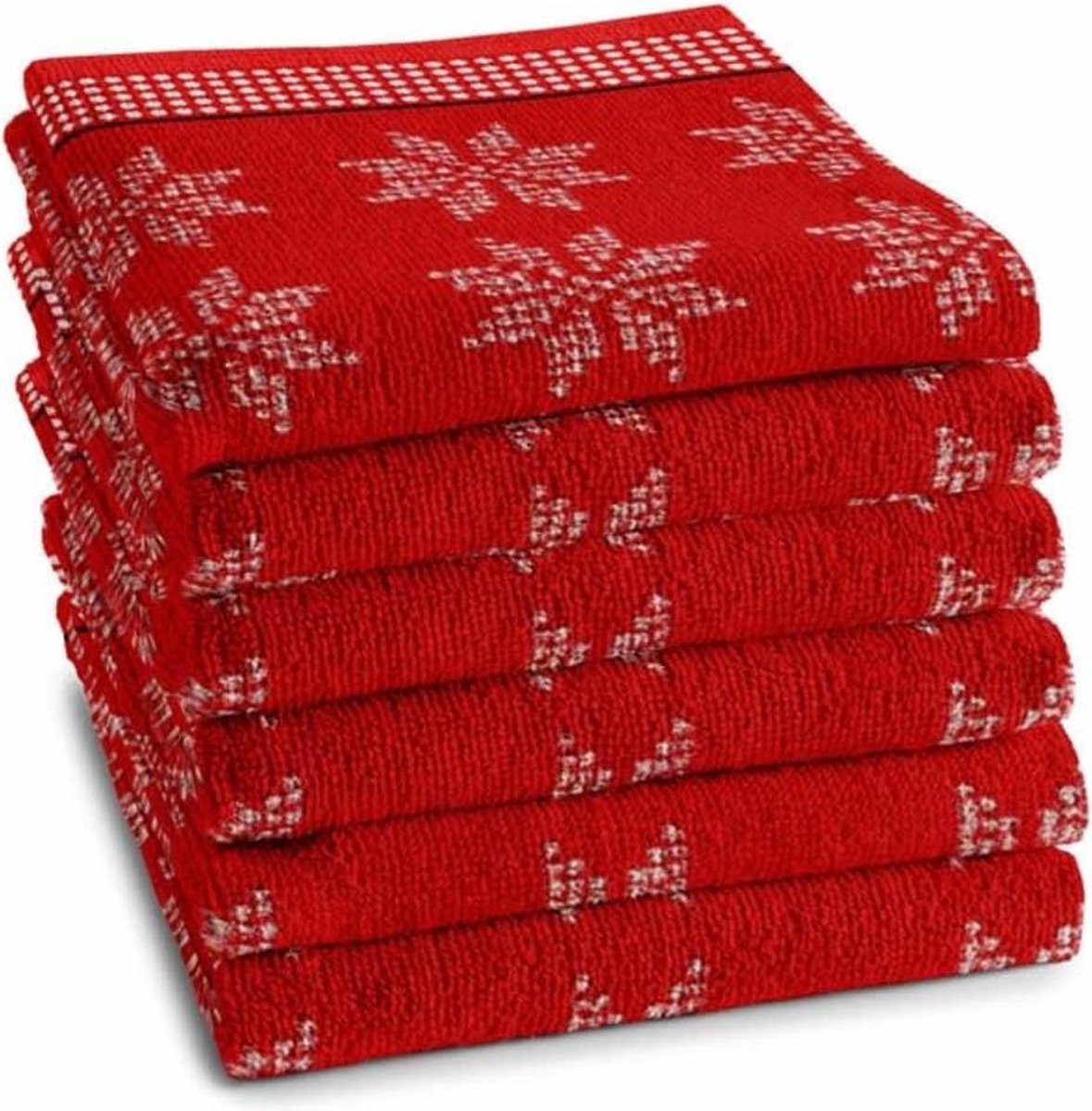 DDDDD Keukendoek Cove Red (6 stuks)