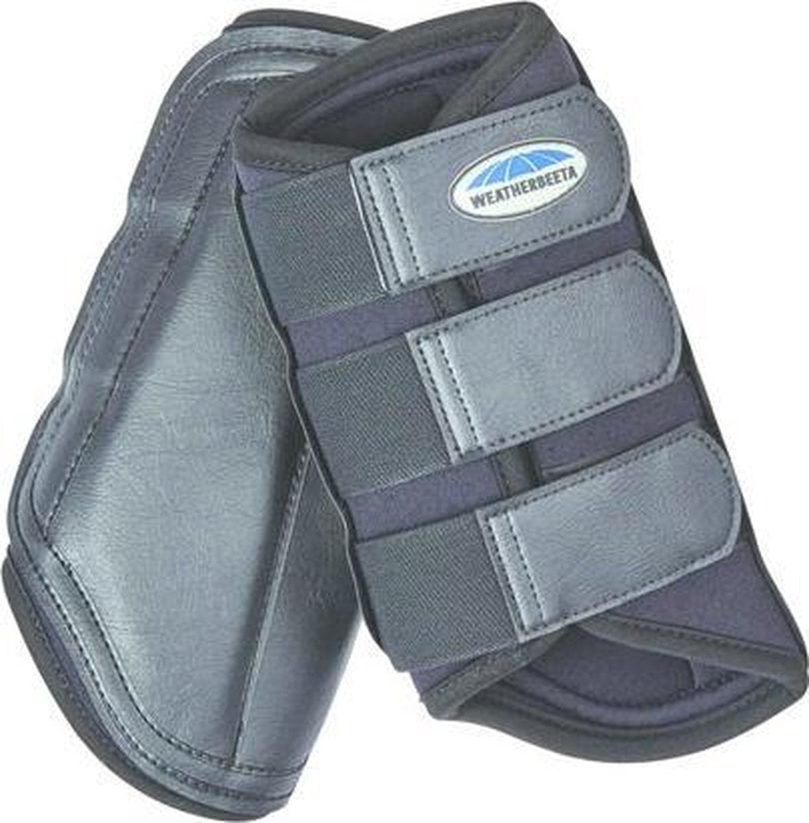 RelaxPets - Weatherbeeta - Brushing Boots - Peesbeschermers - PVC-Stootkussens - Ademend - Zwart - Full