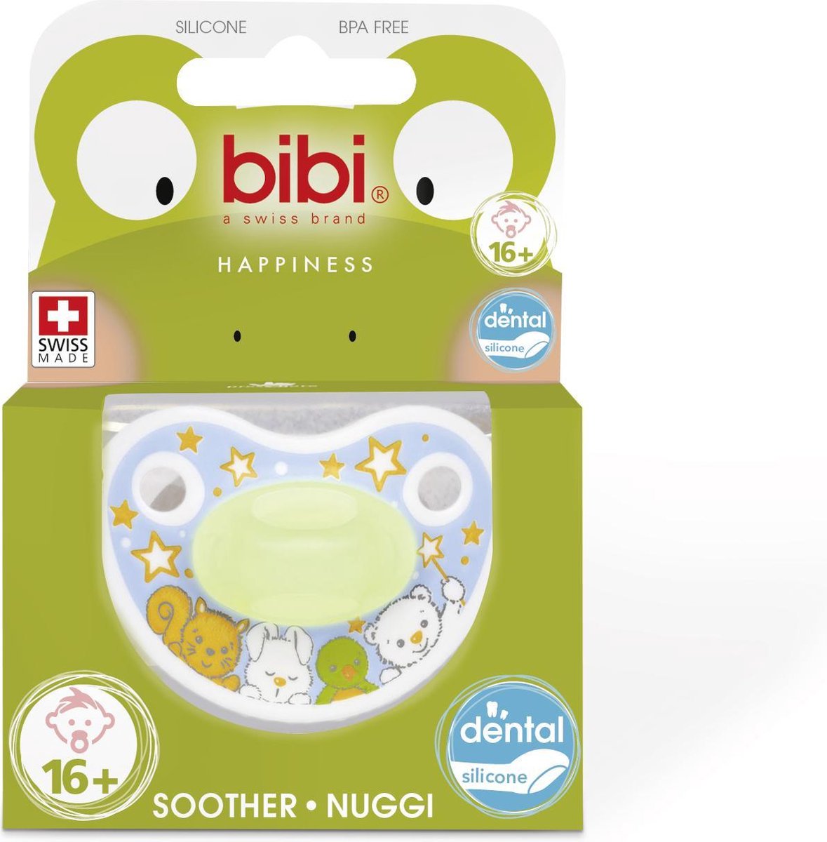 Bibi Happiness fopspeen Glow in the Dark 16+ mnd