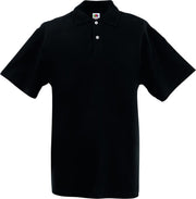 Fruit of the Loom poloshirt heren maat XXL (zwart)
