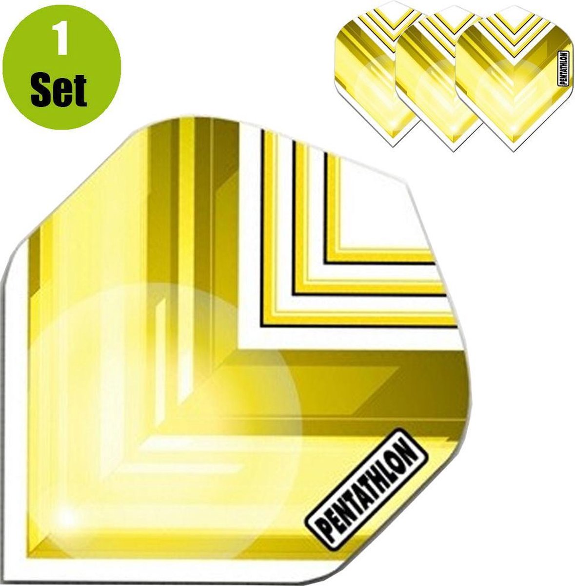 Pentathlon Vizion V Dartflights - Geel- ()