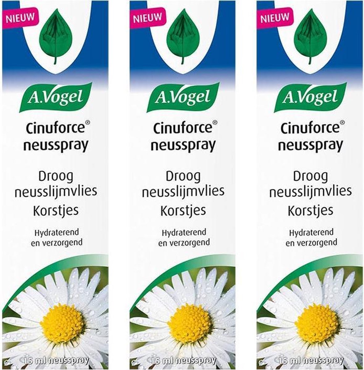 Vogel Cinuforce neusspray droog neusslijmvlies korstjes 3x15ml