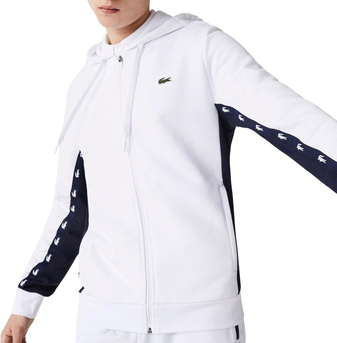 Lacoste Vest - Mannen - Wit/Navy