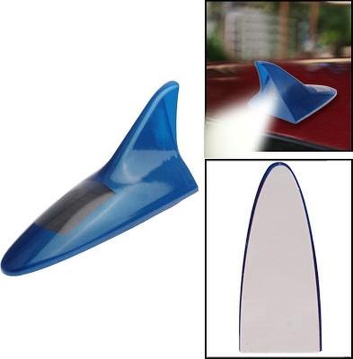 Solar Shark Fin Hoog geplaatst alarmlicht (blauw)