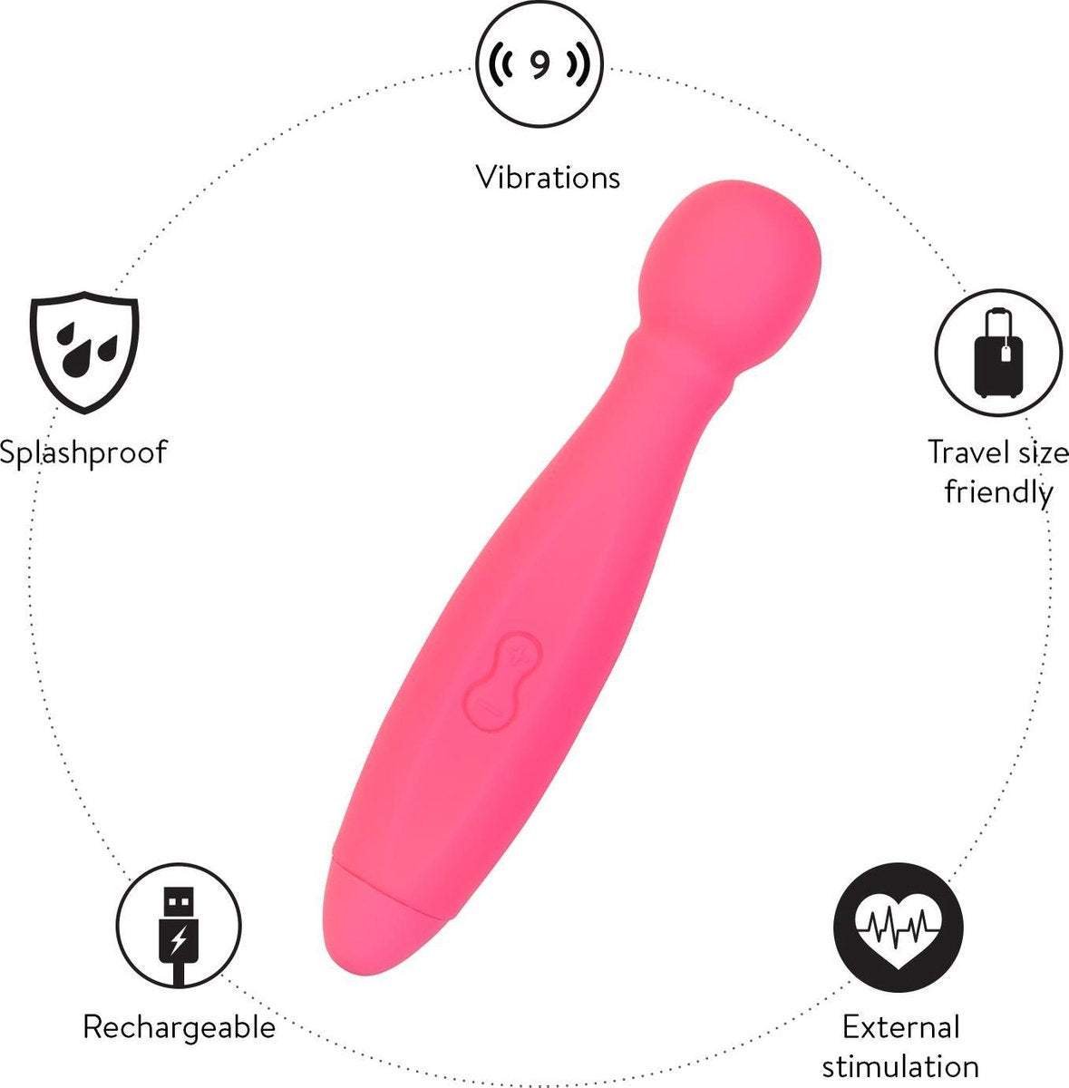 Lovella Massagestaaf - Roze - 18