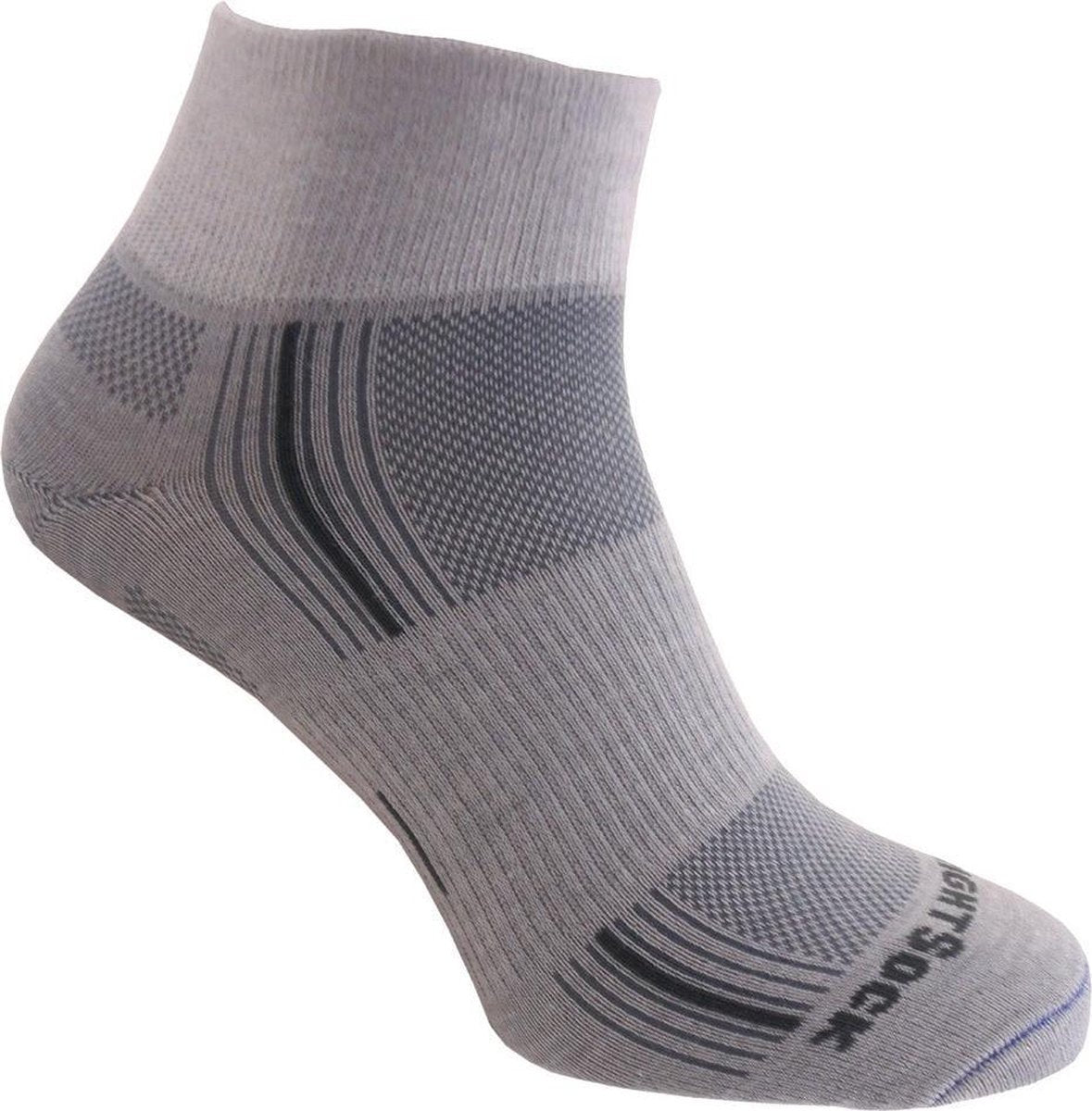 Wrightsock Stride Quarter - Licht Grijs - 41-45