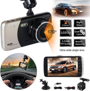 TecEye Dashcam voor Auto Full HD - Dashboard Camera - Parkeermodus - Nachtzicht - Voor & Achter - Dashcam Voor Auto-