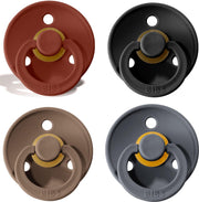 BIBS fopspeen Maat 1 | O-6 maanden | set 4 stuks | rust