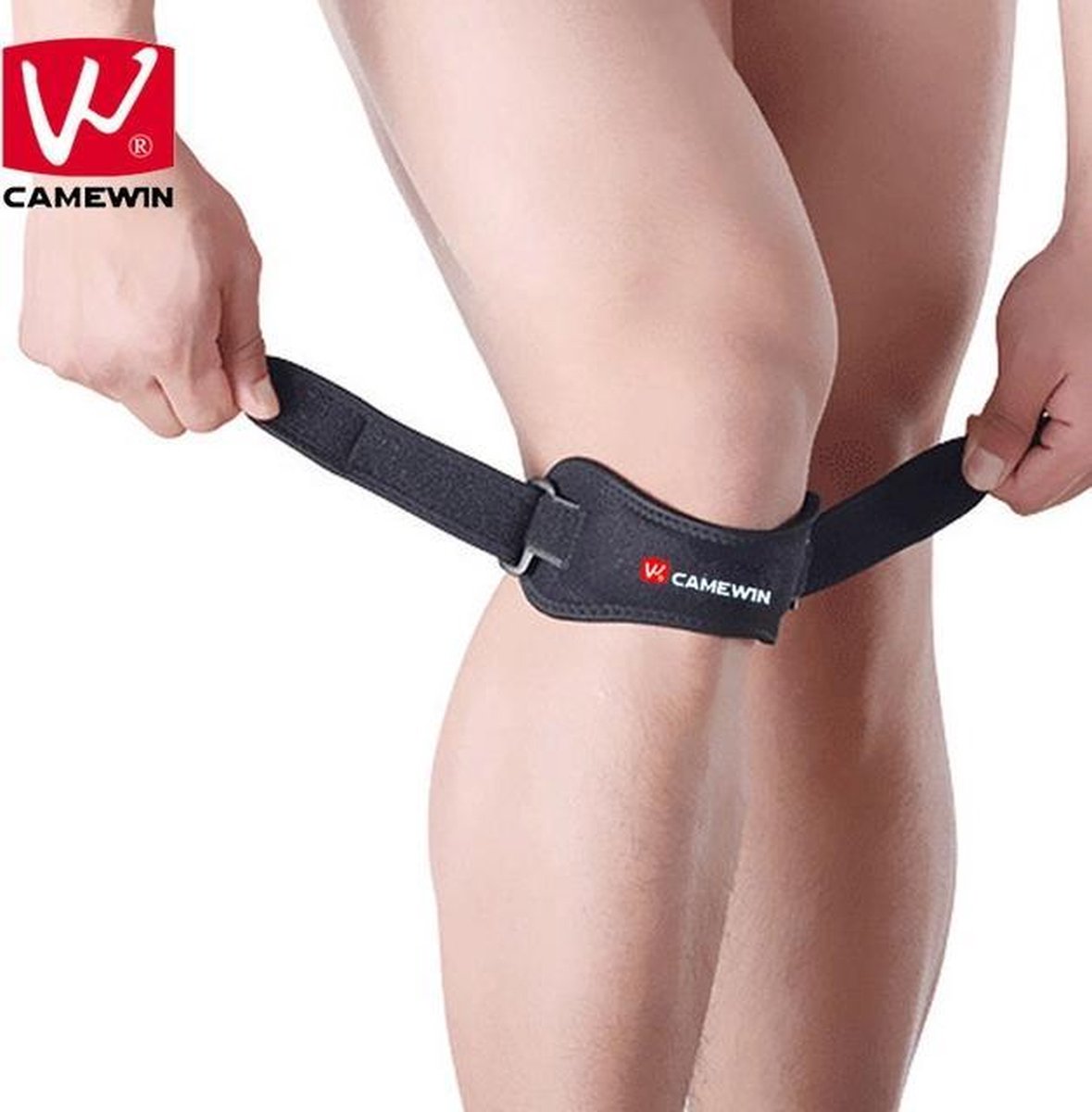 Patella knie brace zwart