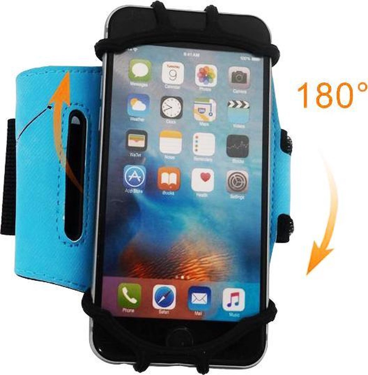 Hardloop armband telefoon - Hardloop telefoonhouder ruime armband universeel - unisex - Samsung - Apple iPhone - 180 graden draaibaar