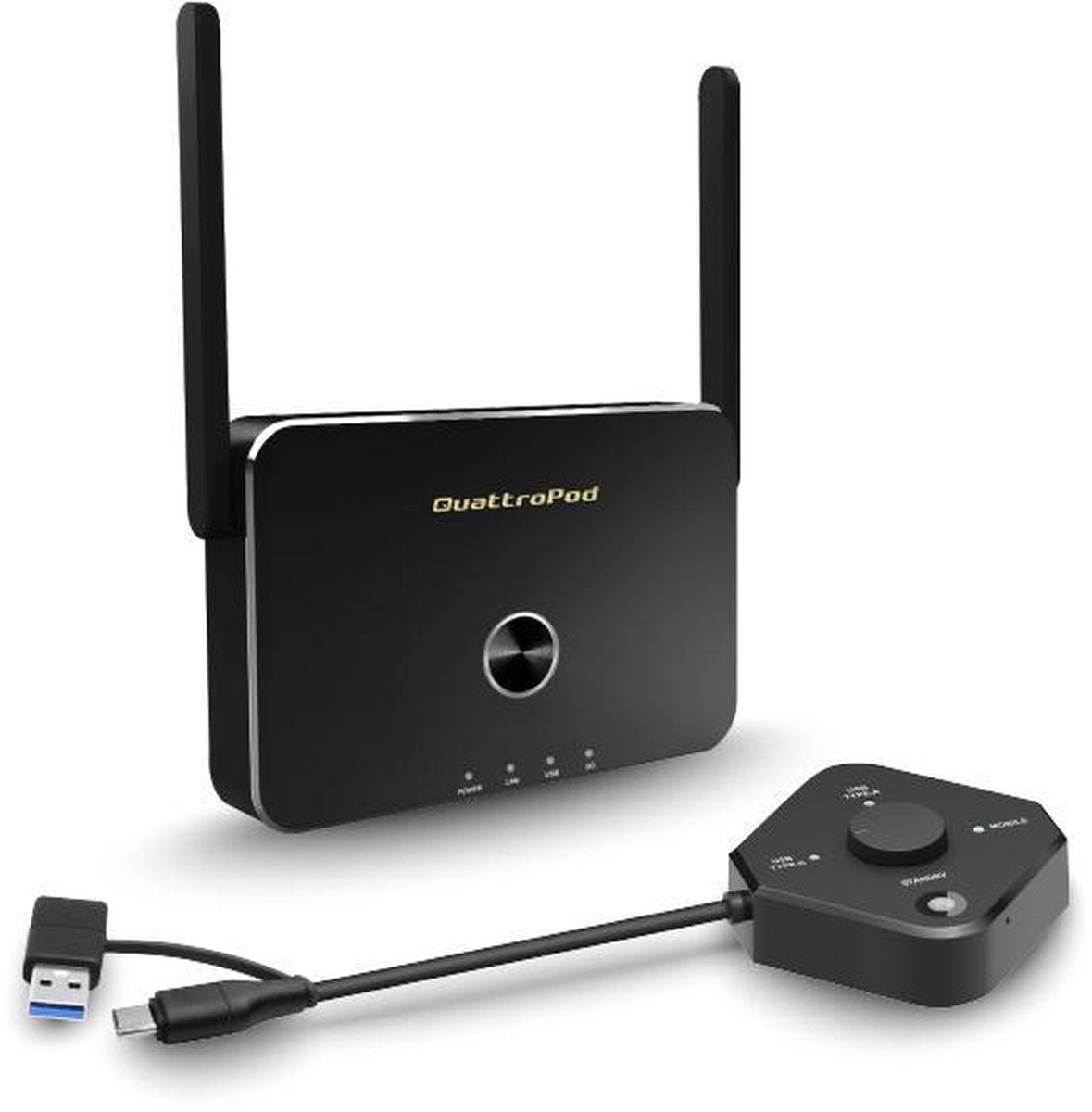 EZCast Pro Quattropod USB Starter 1x Zender 1x Ontvanger (1 x U01