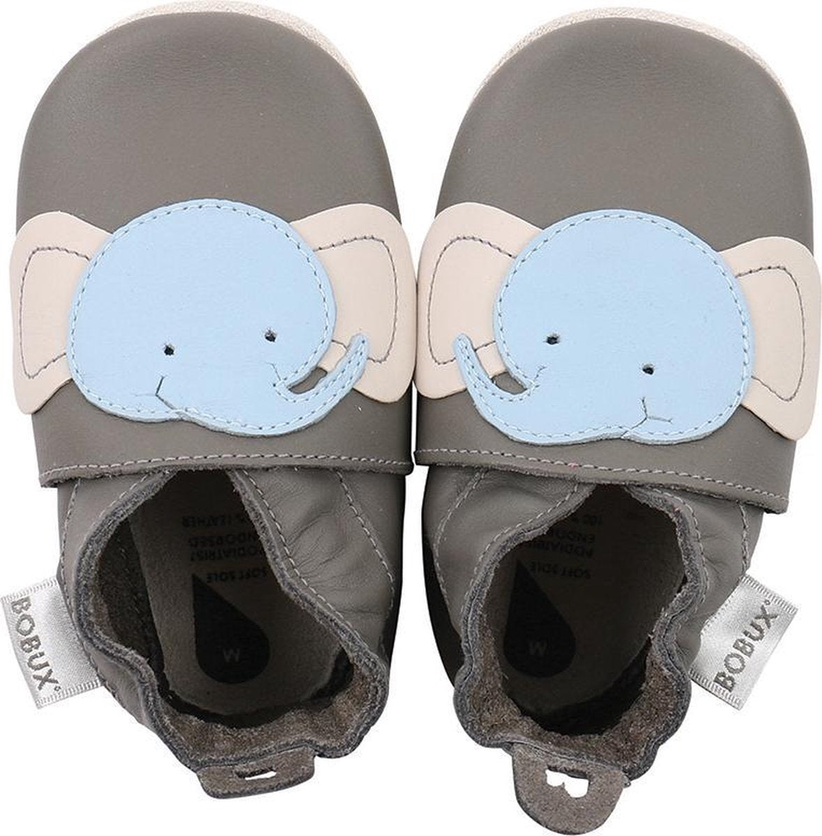 Bobux babyslofjes elephant grey - maat 28