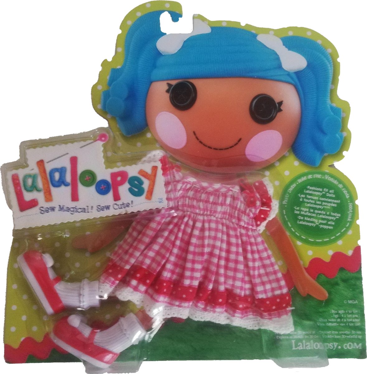 Lalaloopsy Fashion Feestjurk rood geruit incl. schoentjes