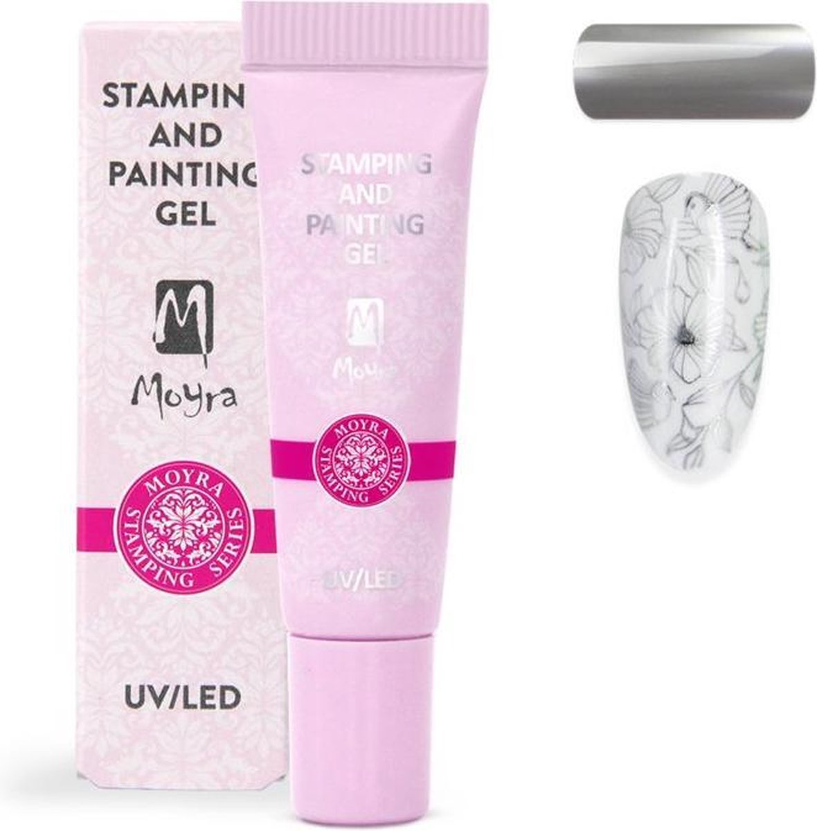 Moyra Stamping and Painting Gel No.08 Silver