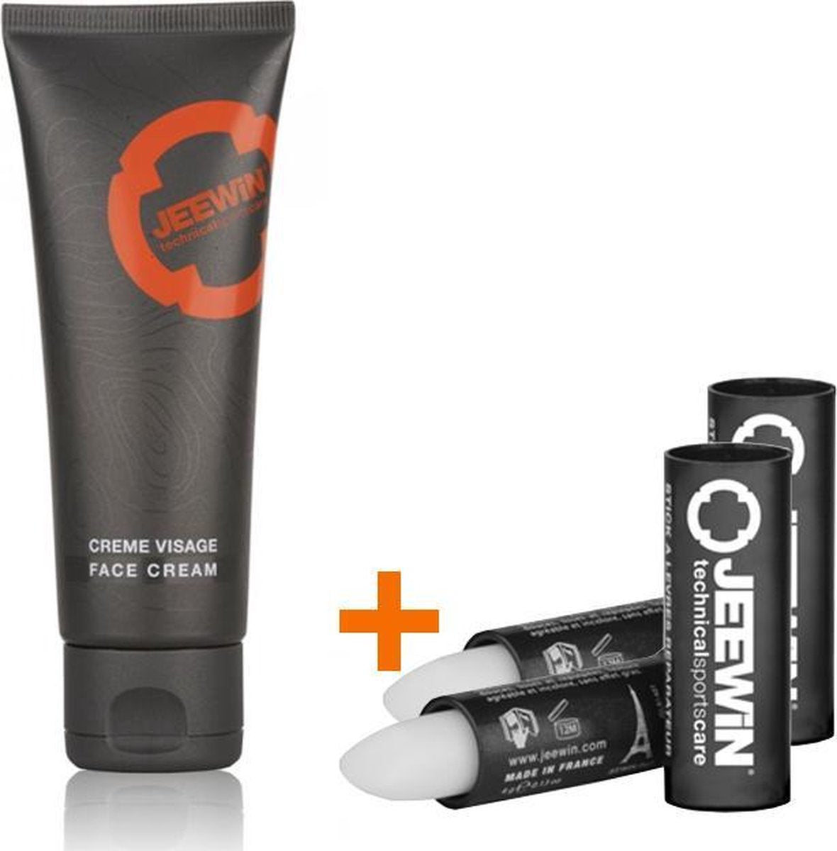 JEEWIN Dagcrème + 2x Lipbalm | Rijk aan vitamine E & Zoete amandelolie