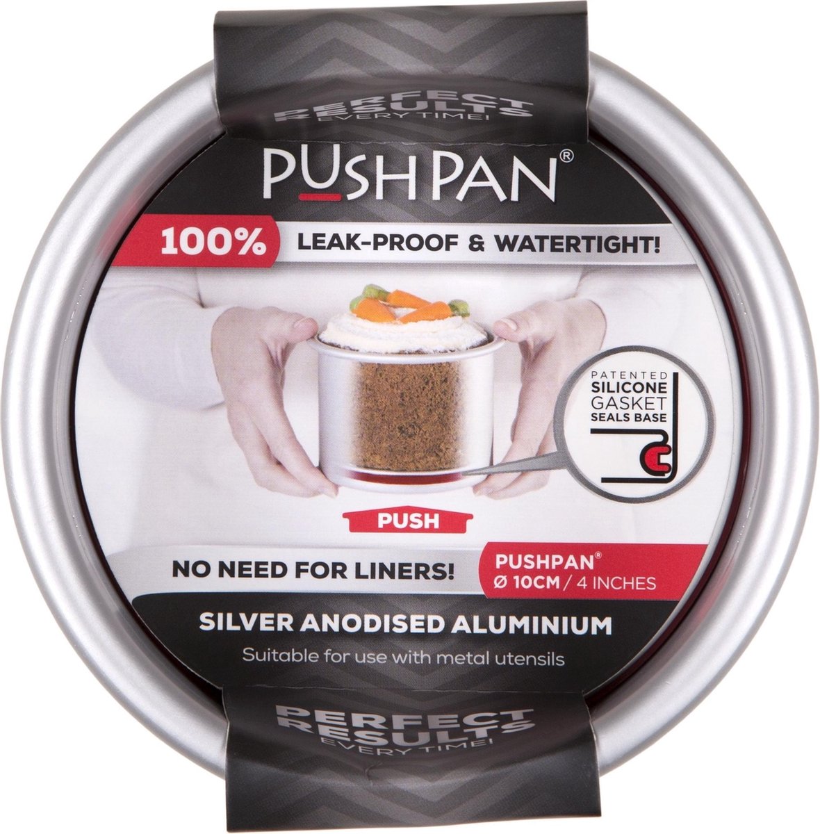Wham PushPan Springvorm - Aluminium - Rond - Ondiep - 10 cm