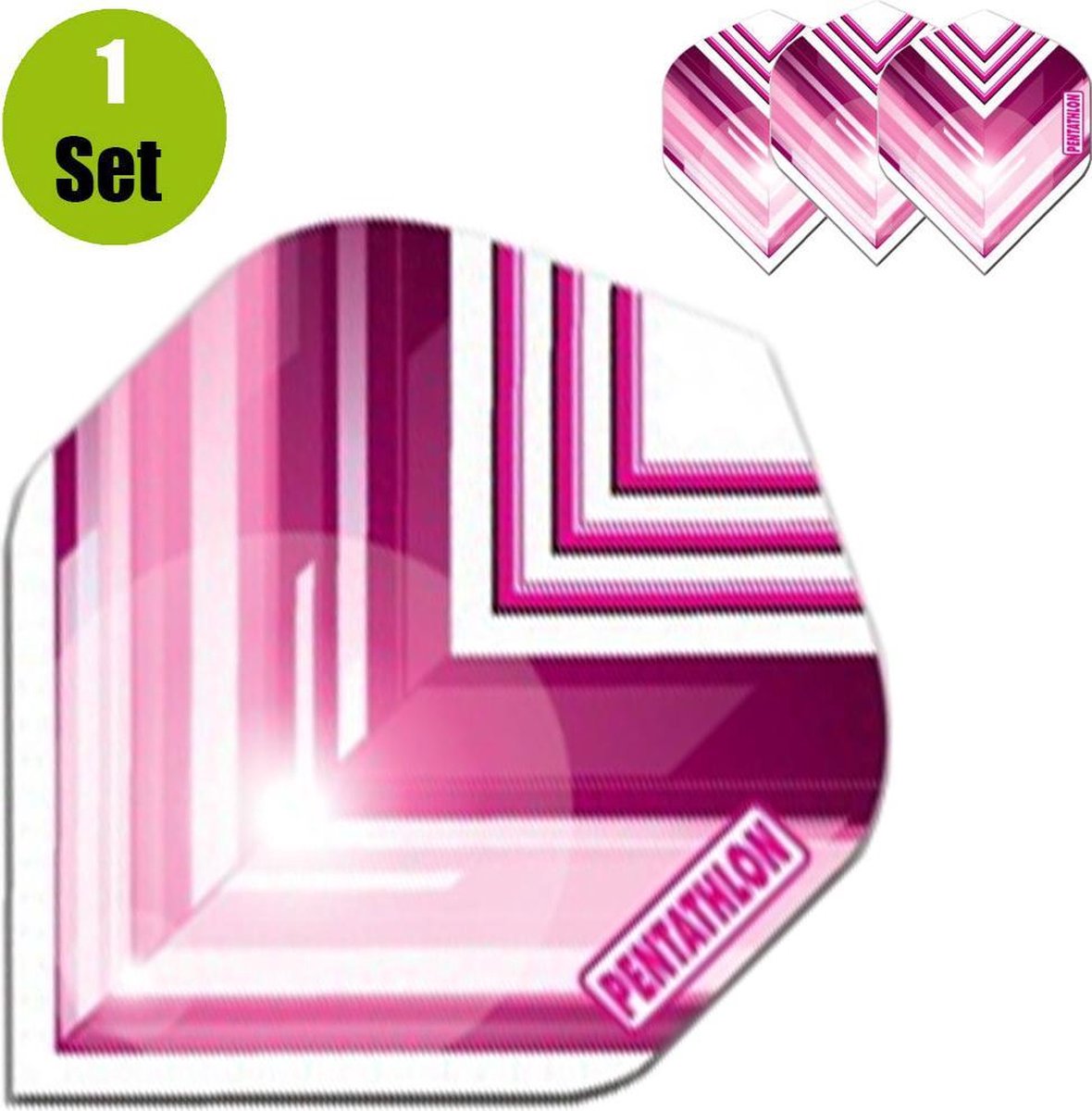 Pentathlon Vizion V Dartflights - Roze- ()