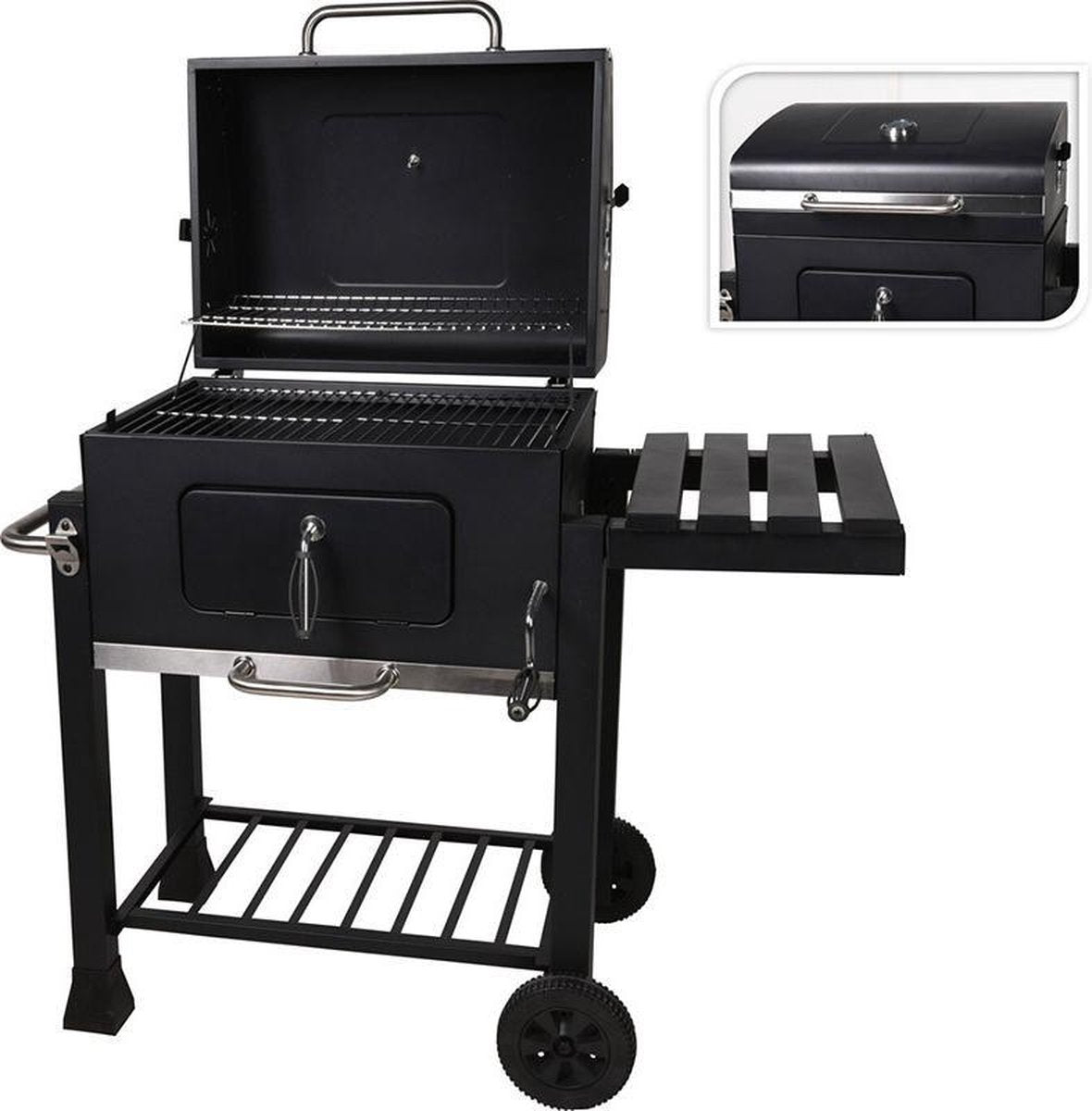 Barbecue / BBQ - Robuust - Mat Zwart - Houtskool