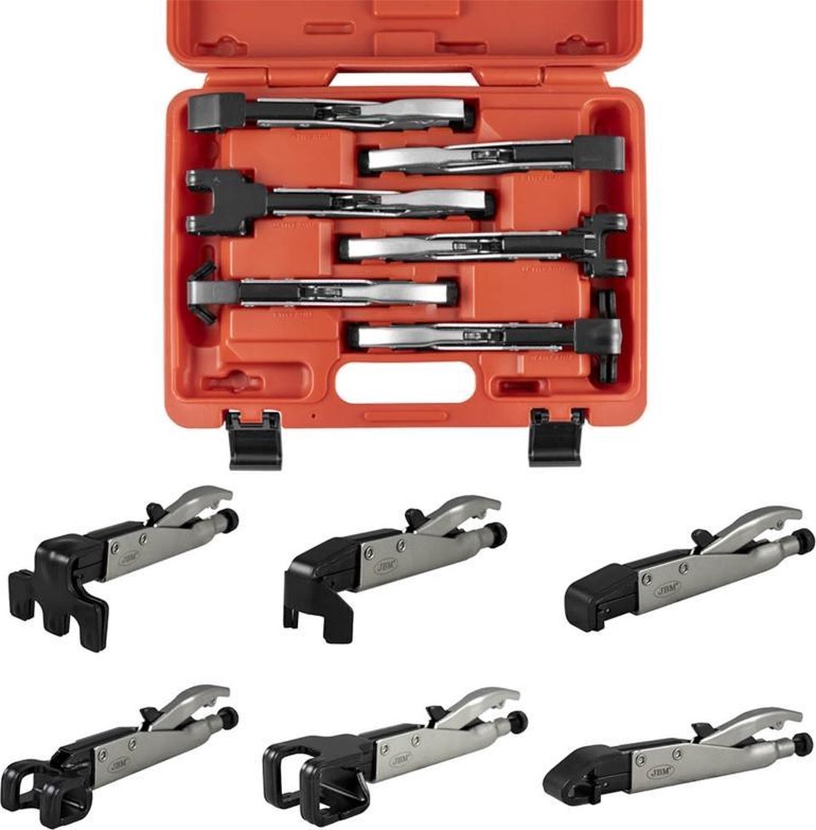 JBM Tools | Set van 6 las-klemtangen