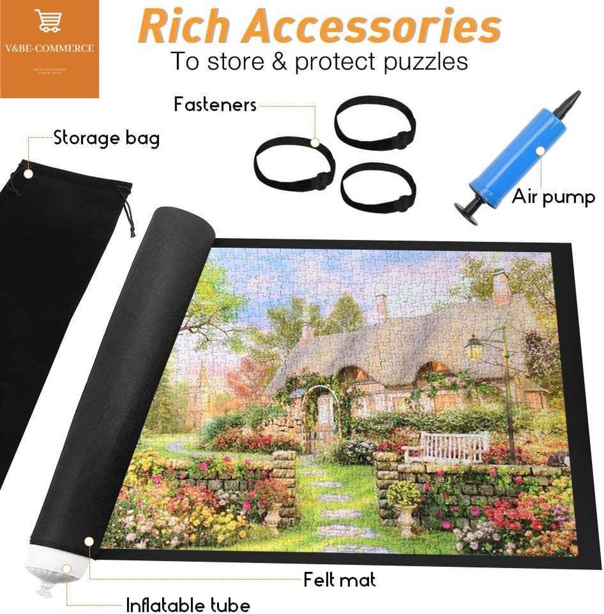 V&B Products Vilten Puzzelmat - Legpuzzels 500