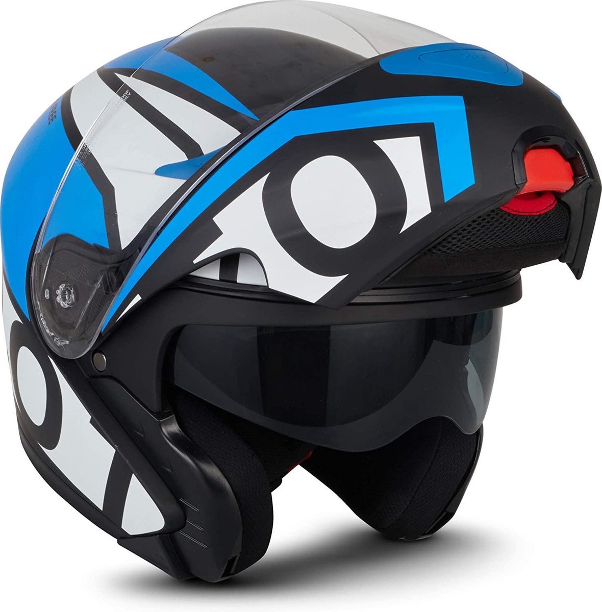MOTO F20 Runner Blue systeemhelm Flip-Up scooterhelm