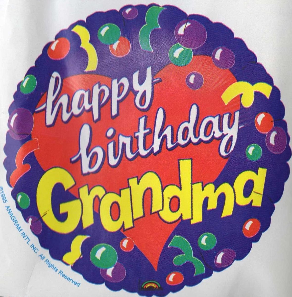 folieballon - happy birthday Grandma