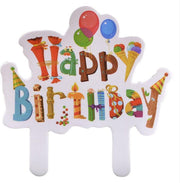 30 stuks cupcaketoppers Happy Birthday