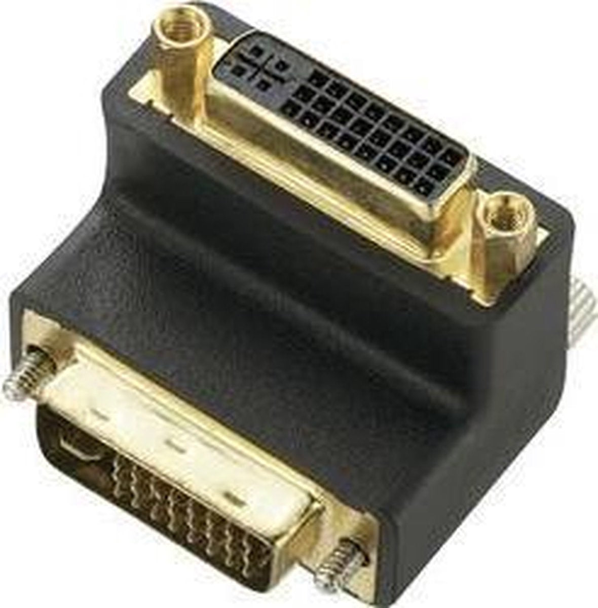 Renkforce RF-2959686 DVI Adapter [1x DVI-stekker 24+5-polig - 1x DVI-bus 24+5-polig] Zwart