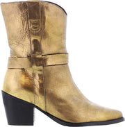 Tango | Ella square 11-c  old gold boot - black heel | Maat: 37