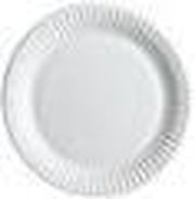 Bord karton 18cm wit/pk50