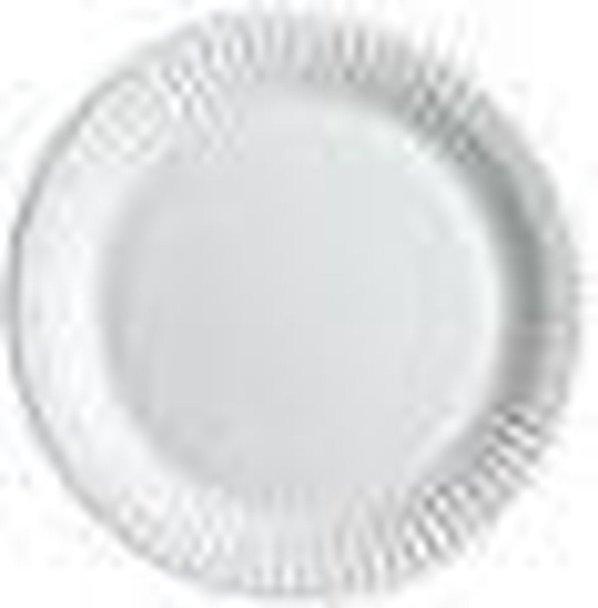 Bord karton 18cm wit/pk50