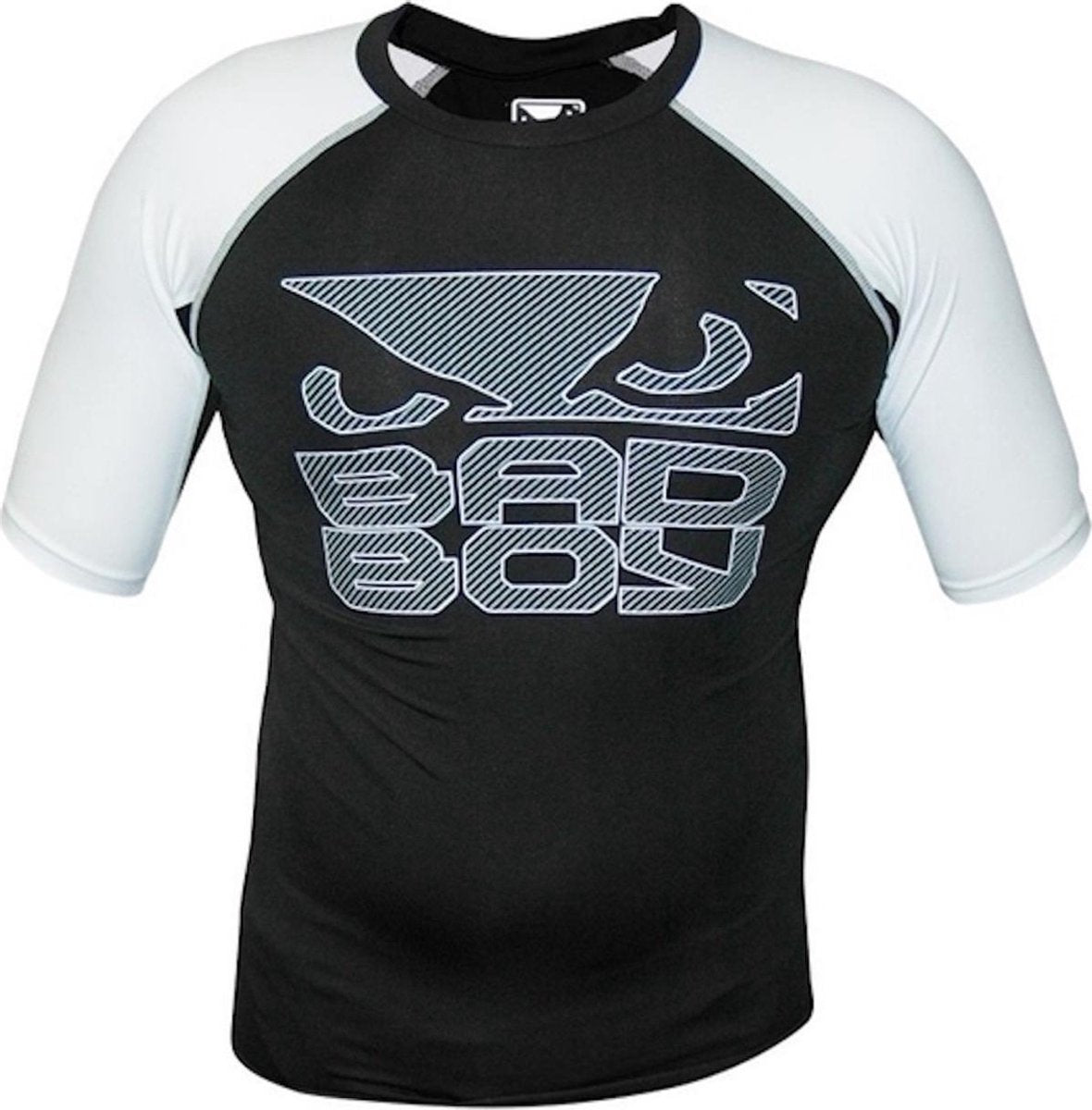 Bad Boy Engage Rash Guard S/S Zwart Wit maat S