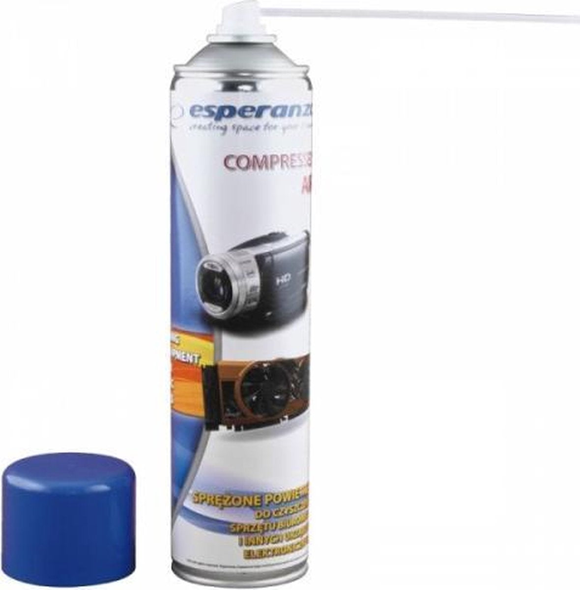 Esperanza Perslucht 600ml Compressed Air Duster Spuitbus