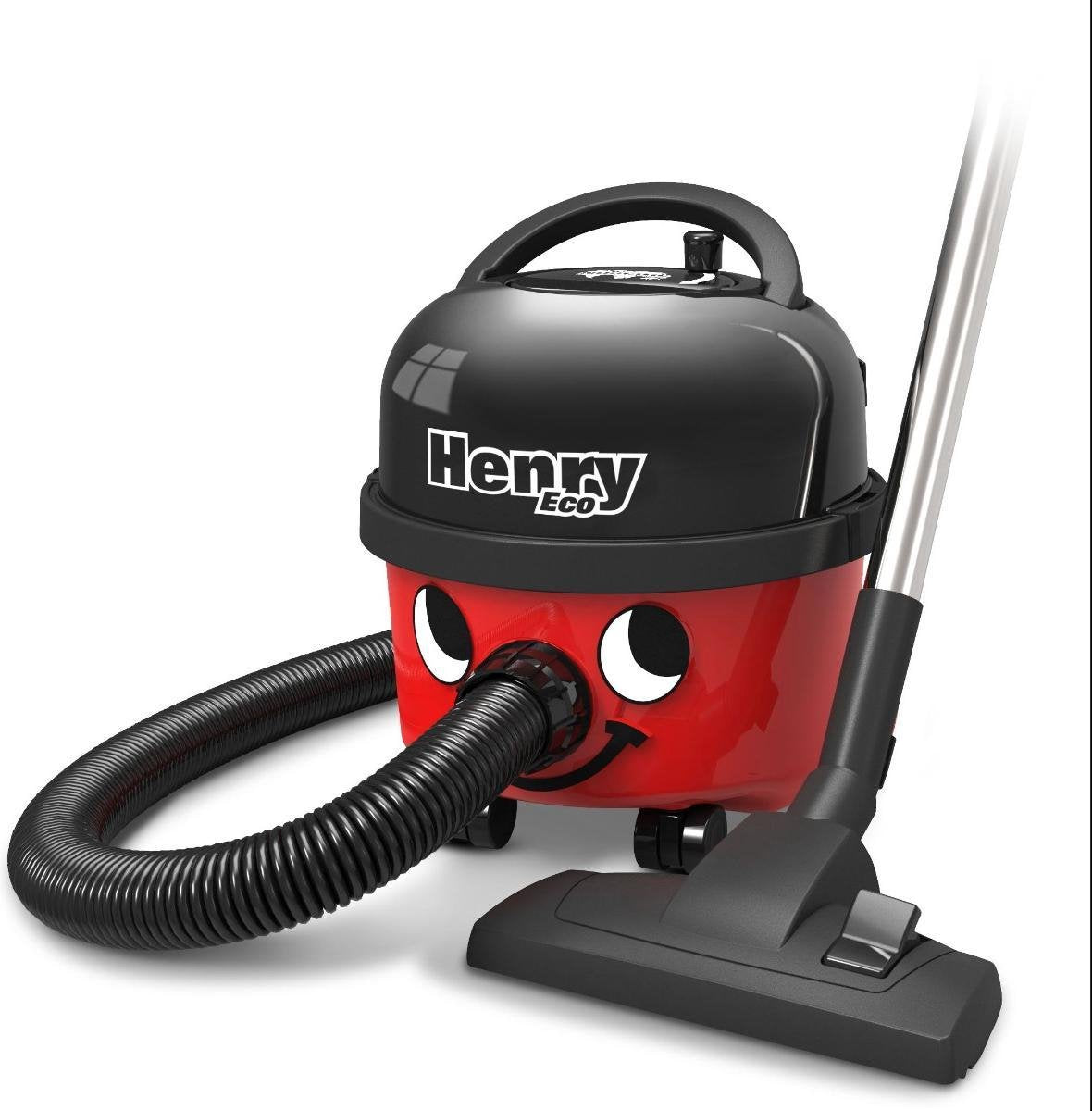 Numatic Henry HVR160 ECO - Stofzuiger met zak - Rood/Zwart. Eco motor voor lager energieverbruik. Met gratis eco-brush