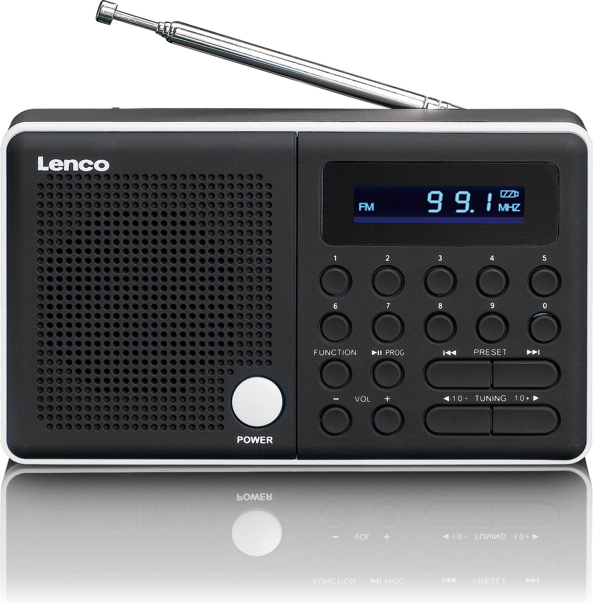 Lenco MPR-034WH - Draagbare Radio met USB
