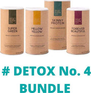 Your Super - DETOX No. 4 BUNDLE - 4 x Plantaardig Eiwitpoeder & Superfoodmix - Detoxkuur - Boost je Gezondheid